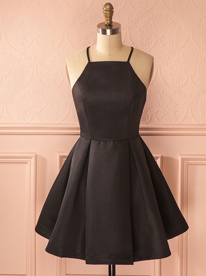 simple black homecoming dresses