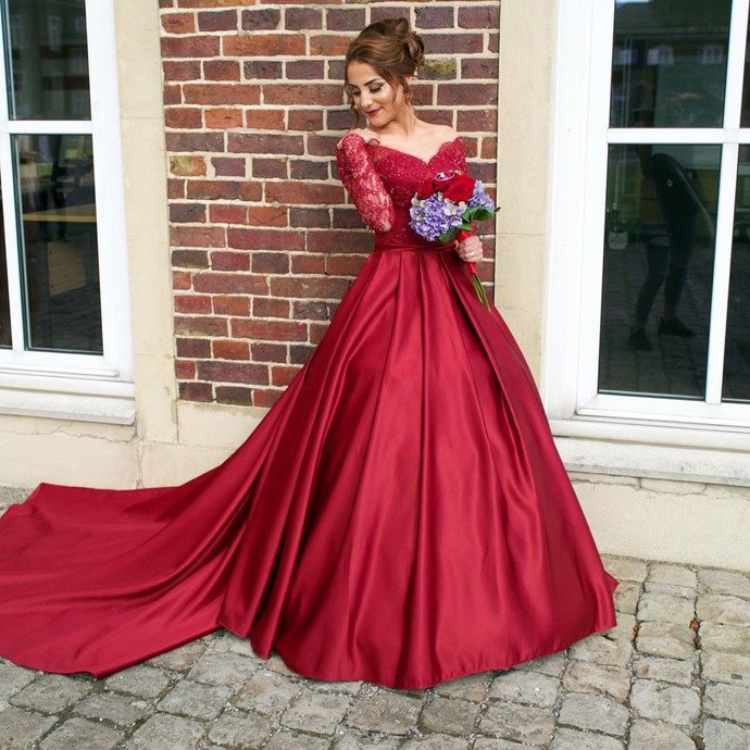 red gowns for womens